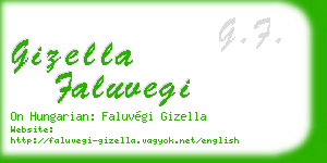 gizella faluvegi business card