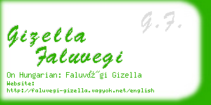 gizella faluvegi business card